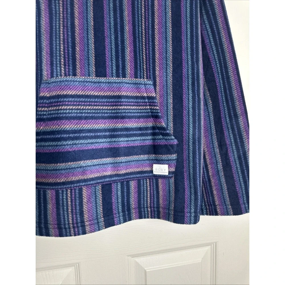 Roxy Girls Hoodie Pull Over Purple Blue Rasta Hippie‎ Girls Size XL (16) NWT $55